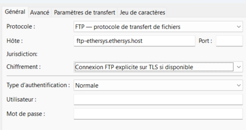 exemple avec FileZilla